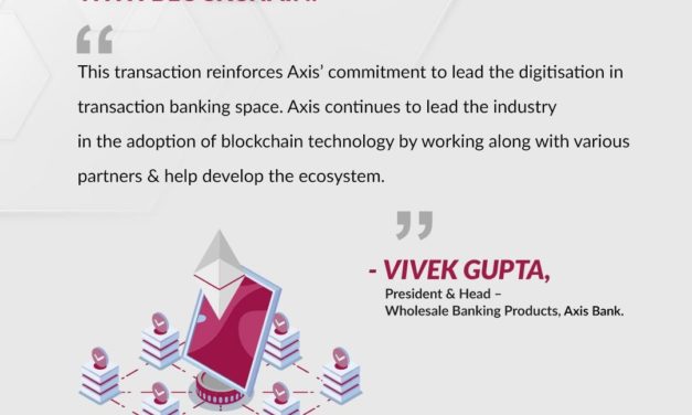 Axis Bank issues financial contract on state-backed blockchain platform