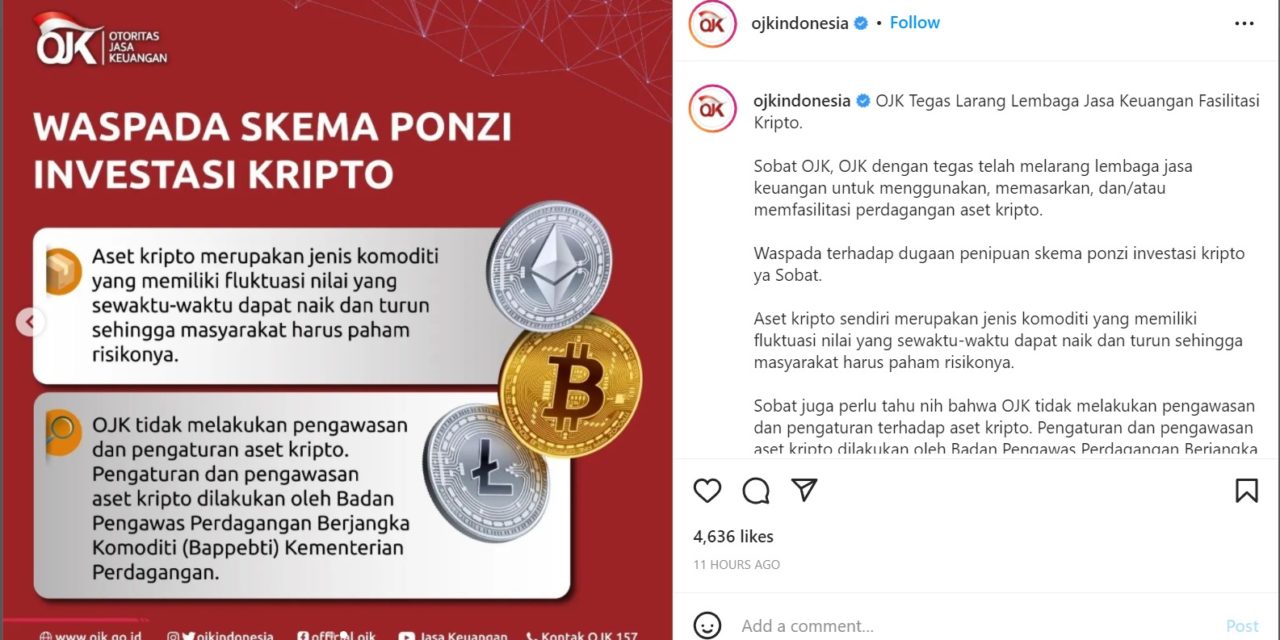 Indonesian regulator takes cue from Islamic NGOs, bars crypto sales for institutions