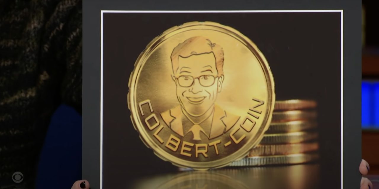 Comedian Stephen Colbert spoofs 'Colbert Coin' in response to rise in crypto scams