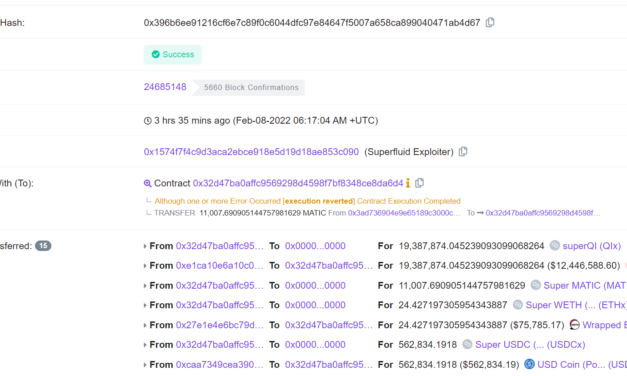 Polygon stablecoin QiDAO exploited for $13M on Superfluid vested contract