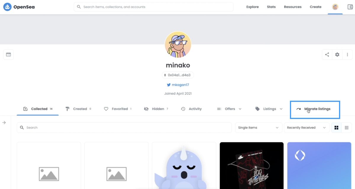 OpenSea smart contract upgrade to delist inactive NFTs on Ethereum