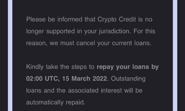 Crypto.com gives users in excluded countries one week to repay loans