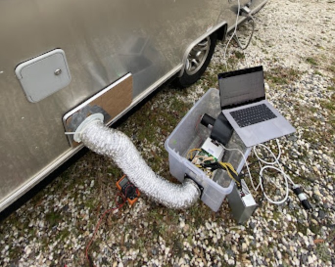 Gas heater broke down? I'll just heat my caravan with a Bitcoin miner