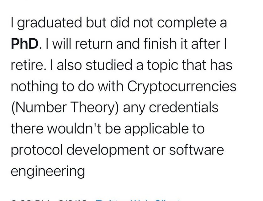 Charles Hoskinson under fire for… not dropping out of a PhD program?