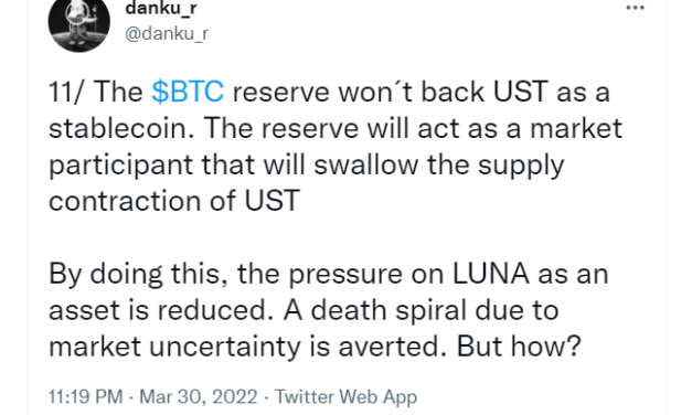 Terra founder reveals what will happen to UST if Bitcoin price crashes