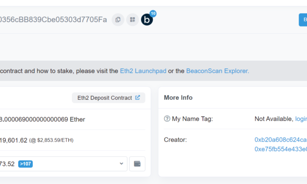Eth2 deposit contract now holds 10% of the circulating ETH supply