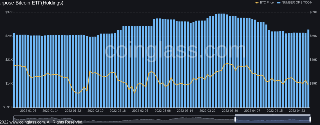 Purpose Bitcoin ETF adds 1.1K BTC as data hints investors want to 'buy the dip'