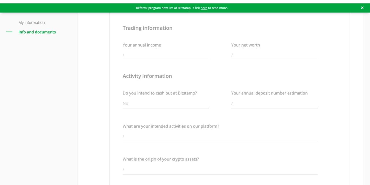 Bitstamp asks users to update the source of their crypto, citing regulatory compliance