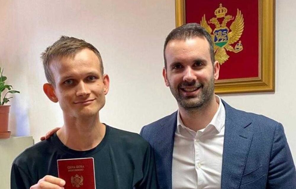 Montenegro makes Vitalik a citizen, part of plans to promote it as a blockchain hub