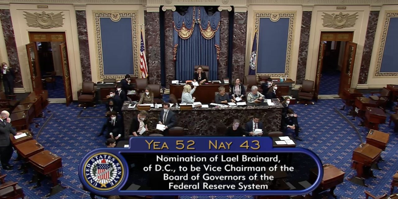 US Senate confirms Lael Brainard as Fed vice chair