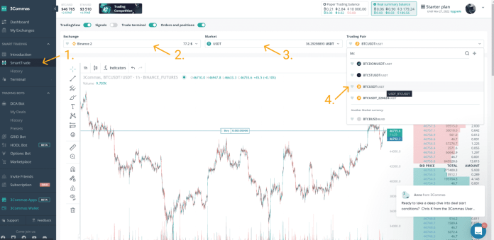 Nastavenie platformy 3commas