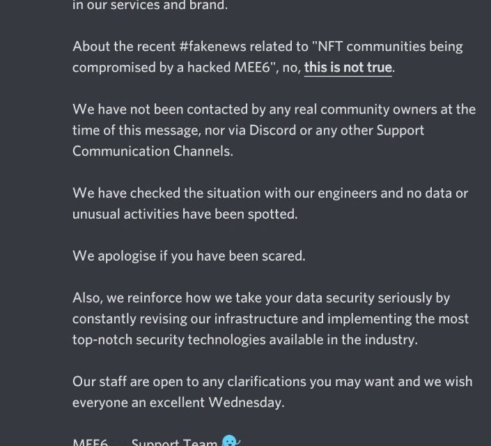 Axie Infinity's Discord bot compromised, hackers issue fake minting message
