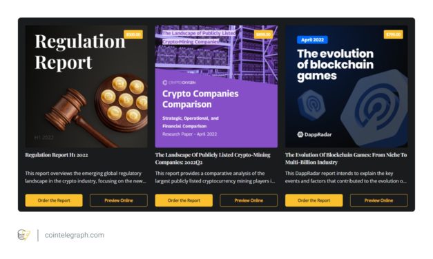 Cointelegraph Research Terminal launches, home to critical crypto data reports