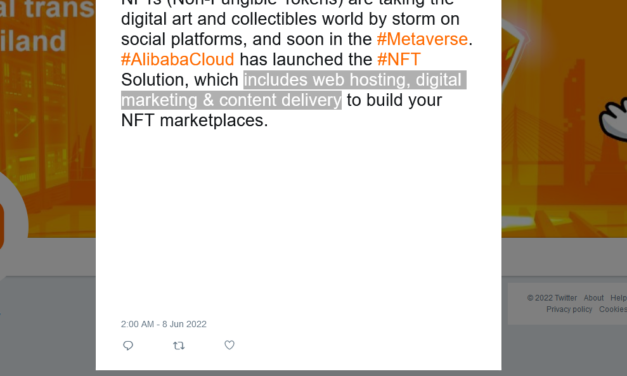 Alibaba Cloud launches NFT solution… then quickly memory holes it
