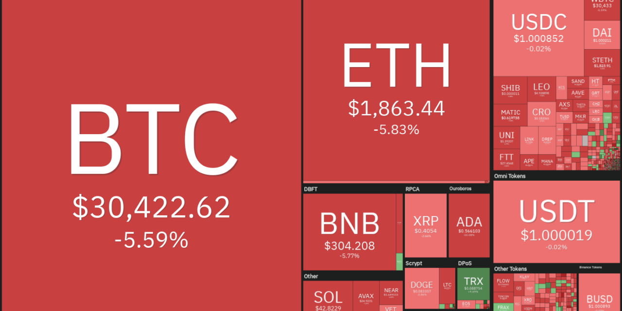 Price analysis 6/1: BTC, ETH, BNB, XRP, ADA, SOL, DOGE, DOT, AVAX, SHIB