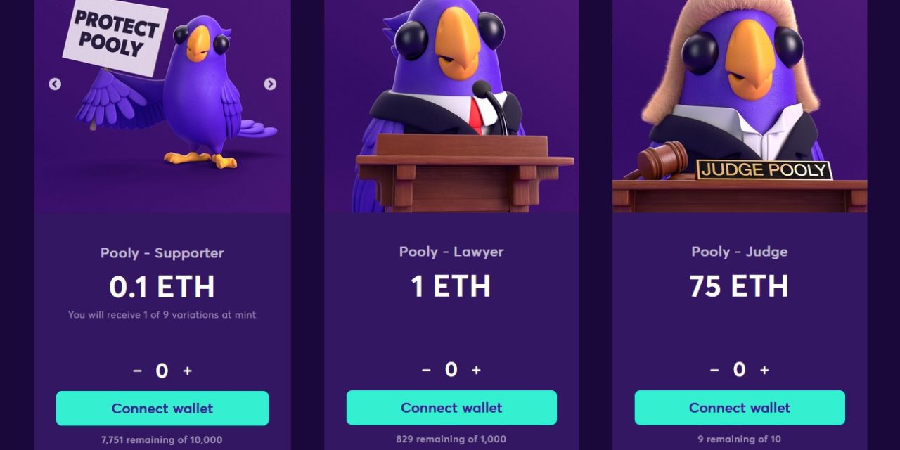 PoolTogether raises 471 ETH with NFTs to fund legal defense