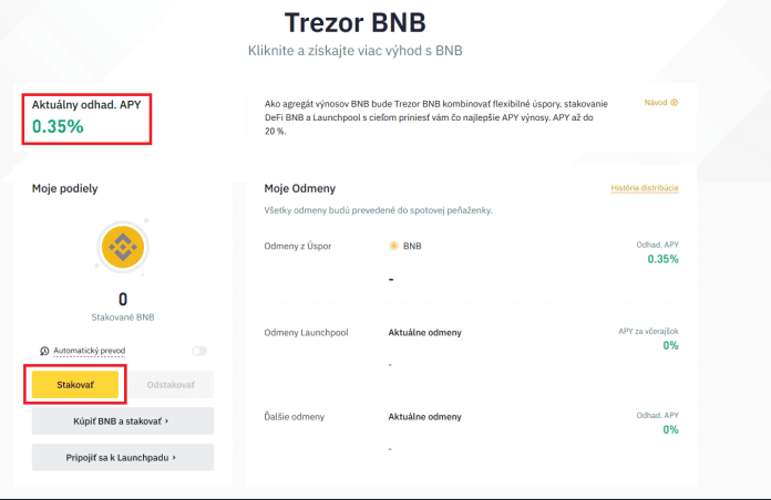 Binance: Trezor BNB