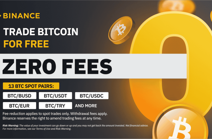 Binance k 5. výročiu začala poskytovať obchodovanie s 13 bitcoinovými pármi úplne zadarmo