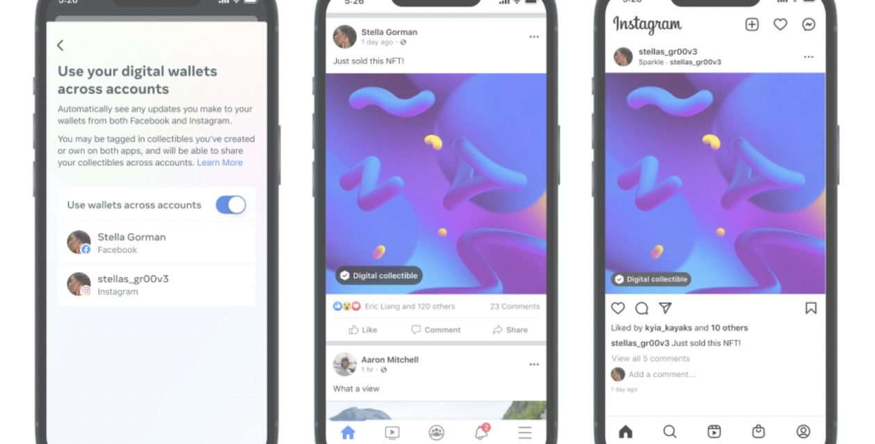Meta announces Facebook and Instagram users can post NFTs from digital wallets