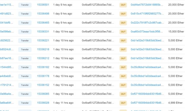 Ethereum ICO-era whale address transfer 145,000 ETH weeks before the Merge