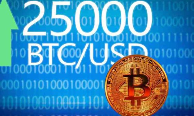 Bitcoin prvýkrát za 9 týždňov dosiahol 25 000 dolárov