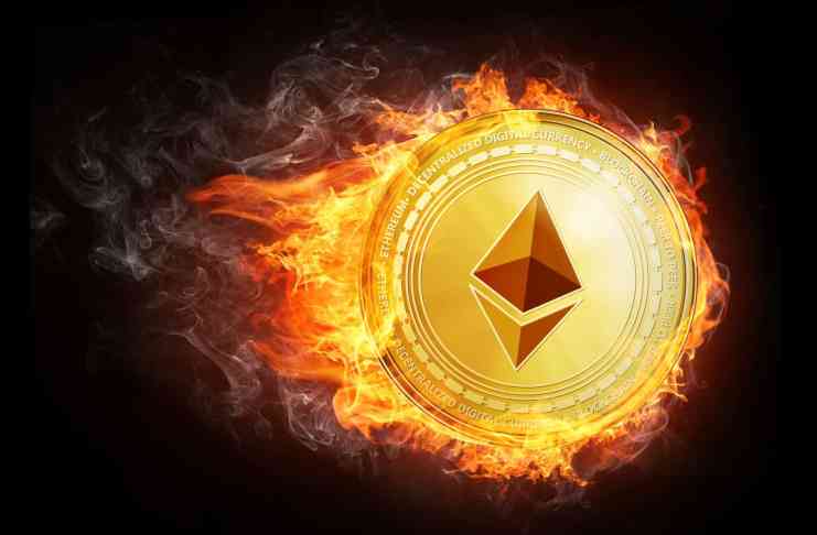 Ethereum pred zlúčením naďalej masívne spaľuje tokeny ETH, celkový počet presiahol 2,6 milióna