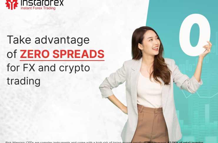InstaForex ponúka nulové spready pre obchodovanie s FX a kryptomenami