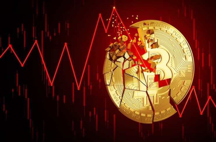 Graf na dnes: pripravte sa na ďalší pokles Bitcoinu a trhov