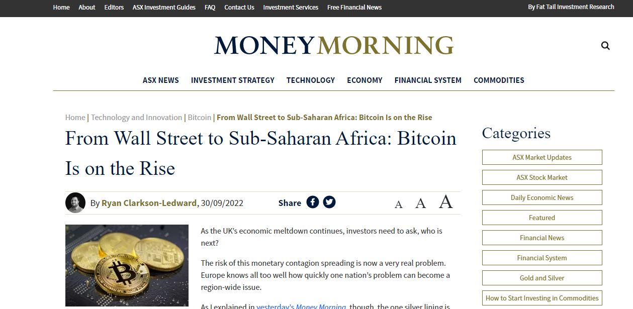 Mainstream media sentiment shifts in favor of Bitcoin amid fiat currency woes