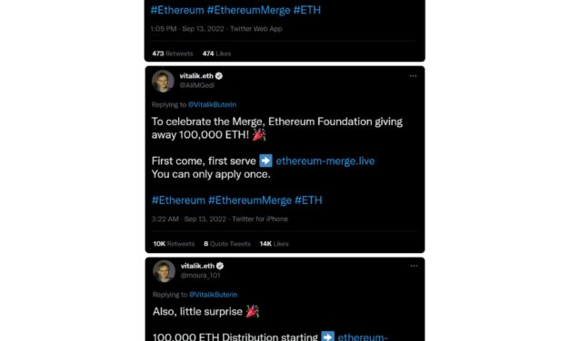 Vitalik Buterin impersonators ramp up ETH phishing ahead of The Merge