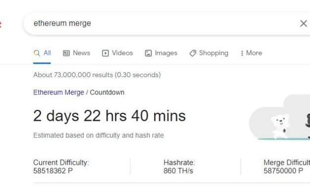 Google gets in on Ethereum Merge excitement with nifty easter egg