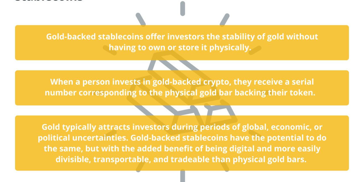 What is a gold-backed token and how does it work?
