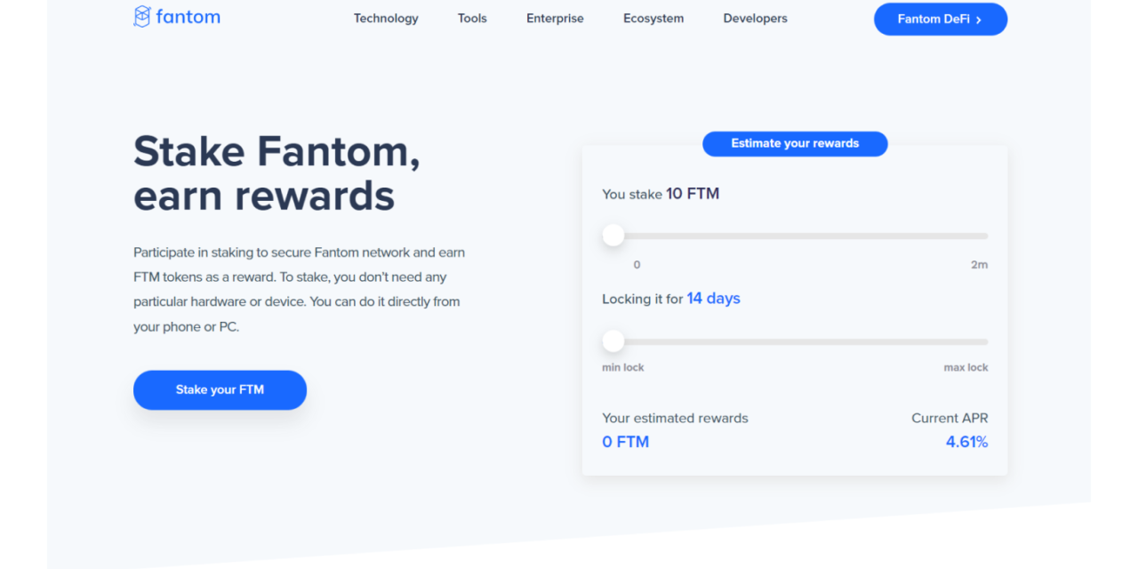 How to stake Fantom (FTM)?