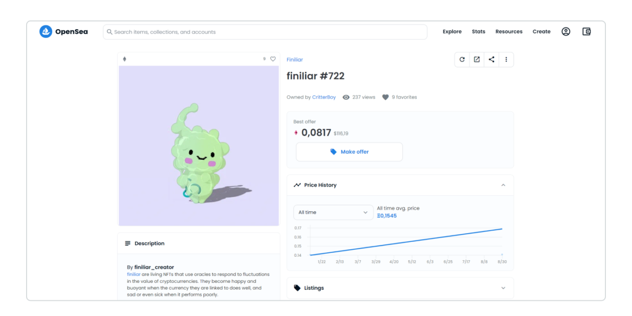How to find NFT metadata on OpenSea and Rarible?