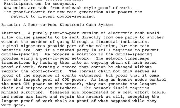 14 years since the Bitcoin white paper: Why it matters