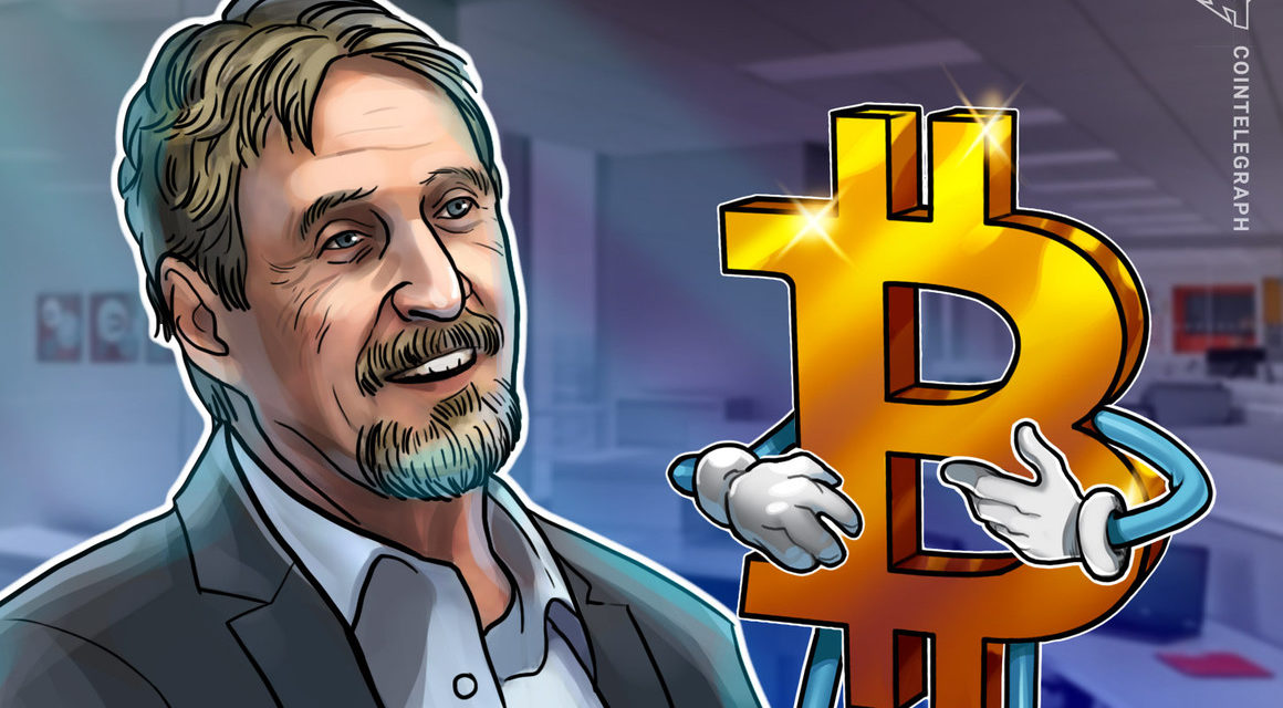 Crypto Stories: John McAfee tells the story of how he first found out about Bitcoin