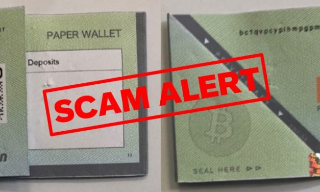 Aussies warned to avoid crypto paper wallets they find on the street