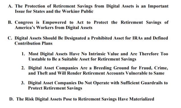 New York AG pushes prohibition of crypto purchases via retirement funds