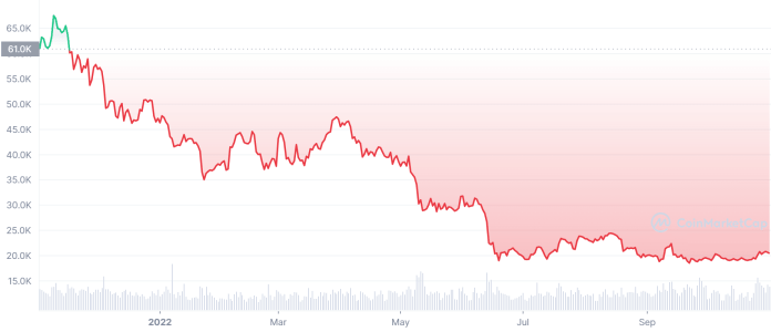 Bitcoin a cenový vývoj za posledný rok