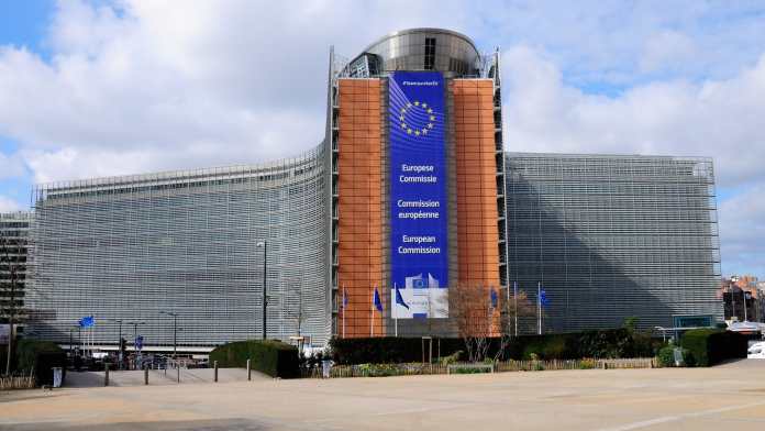 Európska komisia v Bruseli. 
