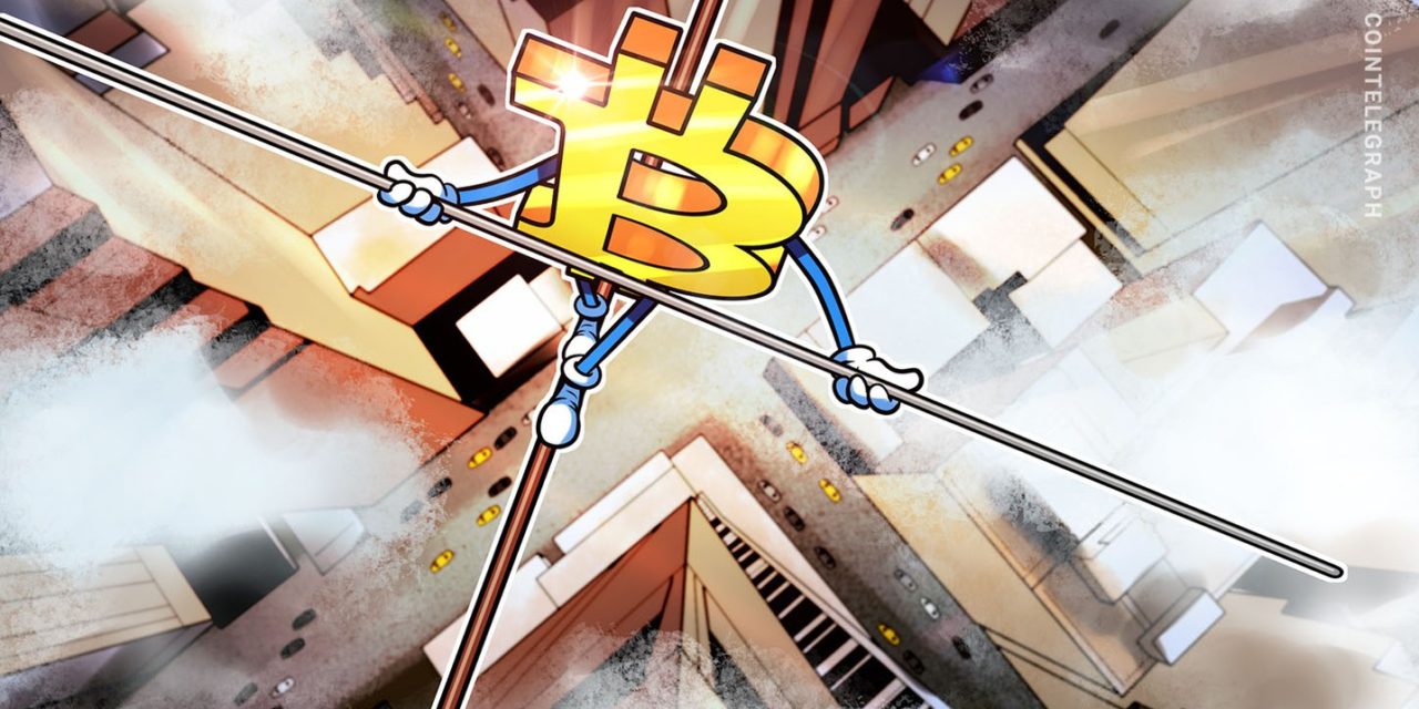 Bitcoin price crawls 2.5% off lows as weekly chart risks 'bearish engulfing'