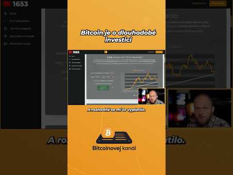 Bitcoin je o dlouhodobé investici.
