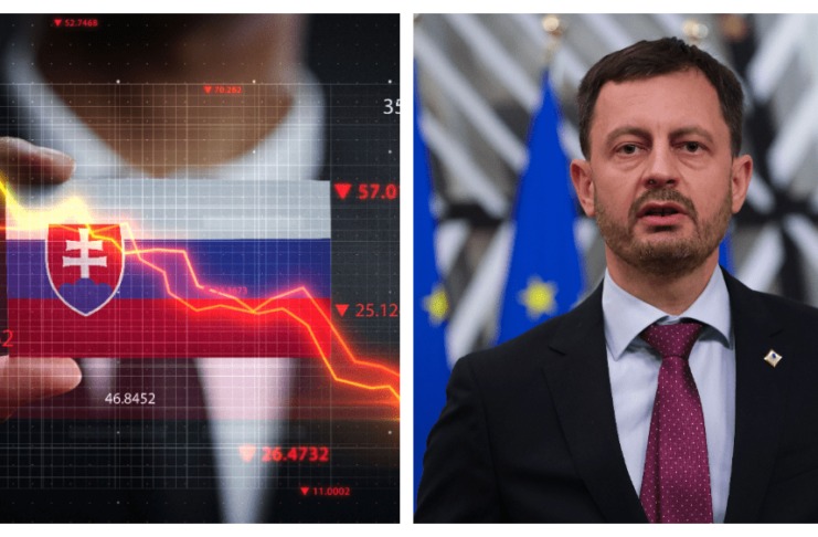 Riziko bankrotu Slovenska, je podľa Európskej komisie vysoké