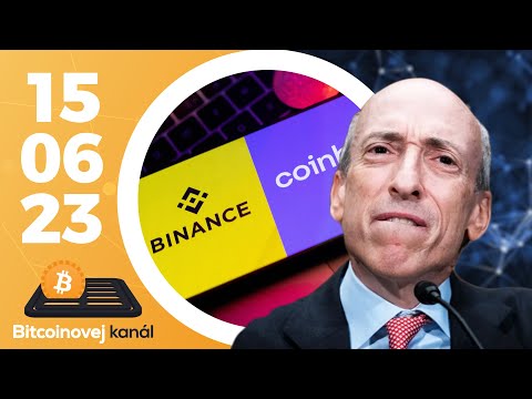 SEC žaluje Binance a Coinbase ⚖️| Qerko přijímá ₿itcoin 🚀| Zasedání FEDu 🏦 – CEx 15/06/2023