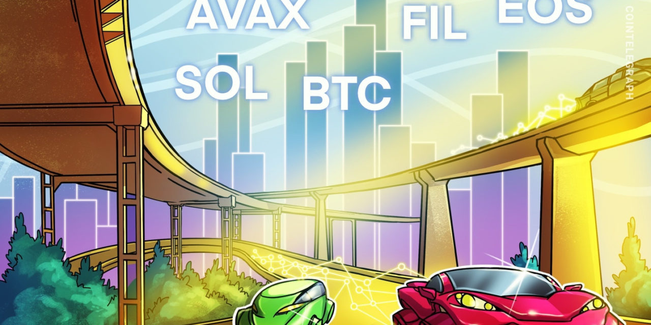 Bitcoin price gathers strength as SOL, AVAX, FIL and EOS prep for a breakout