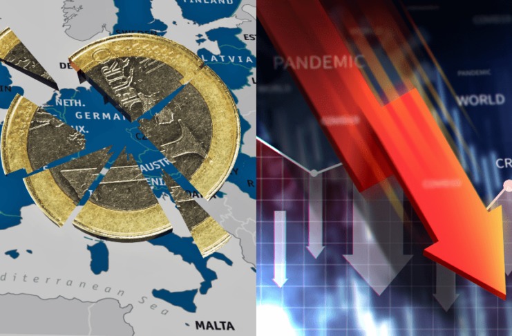 Z kaluže do blata. Hospodársky pokles eurozóny sa v júli opäť prehĺbil