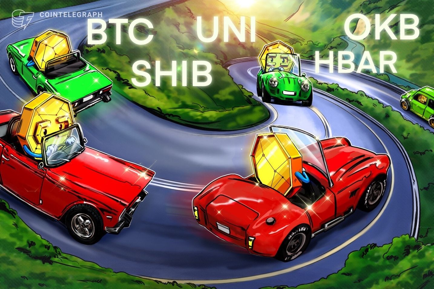 SHIB, UNI, OKB and HBAR flash bullish signs as Bitcoin volatility hits record low