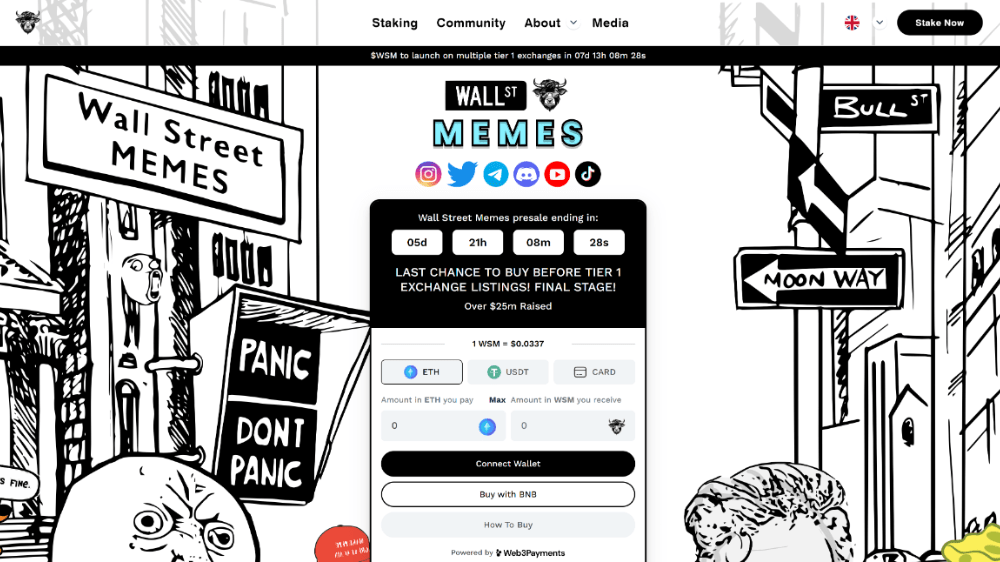 Posledná šanca nakúpiť Wall Street Memes v predpredaji