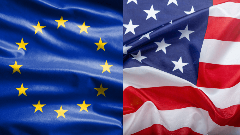 Ekonomika eurozóny začala klesať, zatiaľ čo Spojené štáty zaznamenali rast