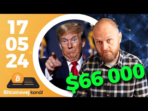 Bitcoin nad 66K! 🚀 | Trump je pro crypto? 🇺🇸 | Zásadní týden pro Ethereum⚠️ – CEx 17/05/2024